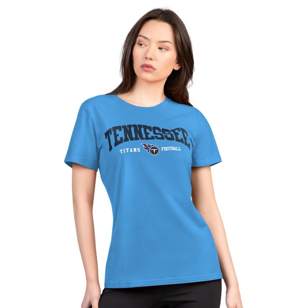 Tennessee Titans G-III 4Her by Carl Banks Women's Super-Slim Lightweight Winning Crew T-Shirt | NFL Outlet