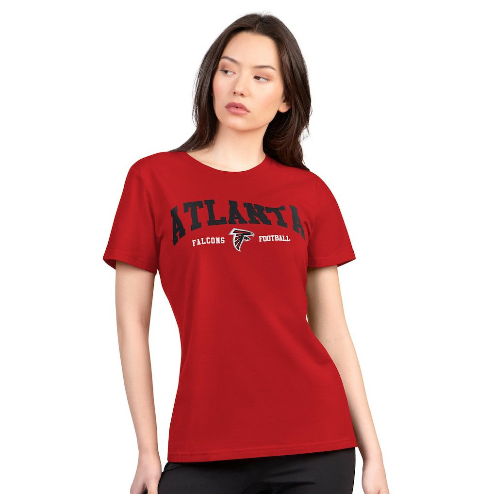Atlanta Falcons G-III 4Her by Carl Banks Women's Super-Slim Lightweight Winning Crew T-Shirt | NFL On sale