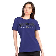 Baltimore Ravens G-III 4Her by Carl Banks Women's Super-Slim Lightweight Winning Crew T-Shirt | NFL US