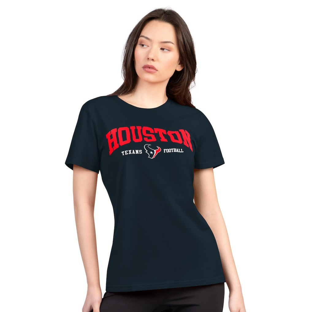 Houston Texans G-III 4Her by Carl Banks Women's Super-Slim Lightweight Winning Crew T-Shirt | NFL Hot