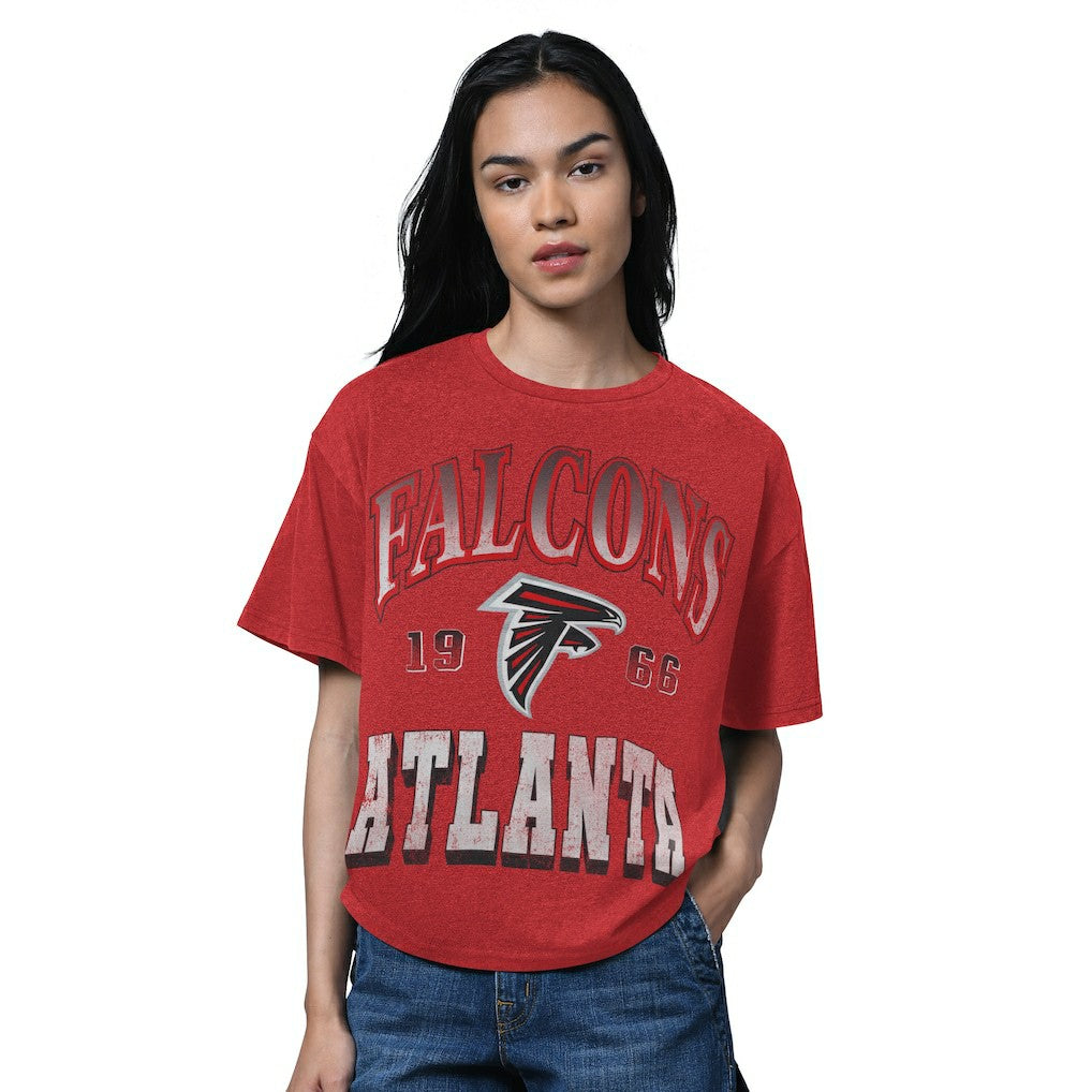 Atlanta Falcons Starter Women's Oversized Hall of Fame T-Shirt | NFL Outlet