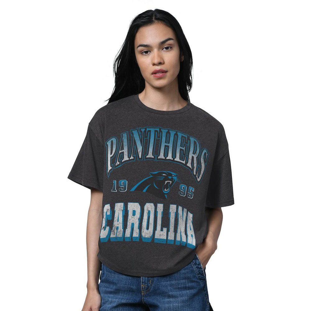 Carolina Panthers Starter Women's Oversized Hall of Fame T-Shirt | NFL Discount