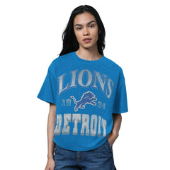 Detroit Lions Starter Women's Oversized Hall of Fame T-Shirt | NFL Outlet