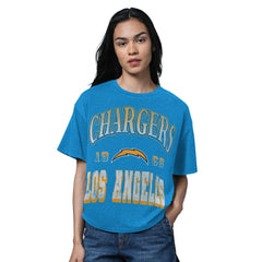 Los Angeles Chargers Starter Women's Oversized Hall of Fame T-Shirt | NFL Discount