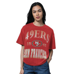 San Francisco 49ers Starter Women's Oversized Hall of Fame T-Shirt | NFL Hot