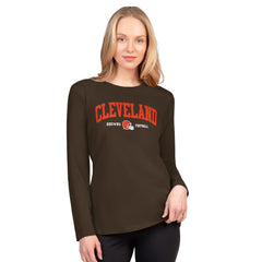 Cleveland Browns G-III 4Her by Carl Banks Women's Best Play Long Sleeve T-Shirt | NFL Outlet
