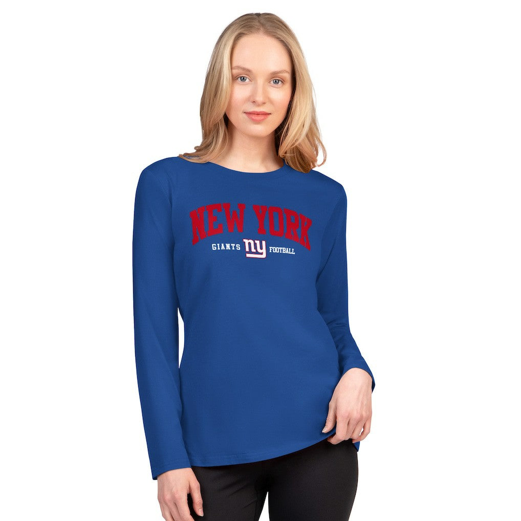 New York Giants G-III 4Her by Carl Banks Women's Best Play Long Sleeve T-Shirt | NFL Discount