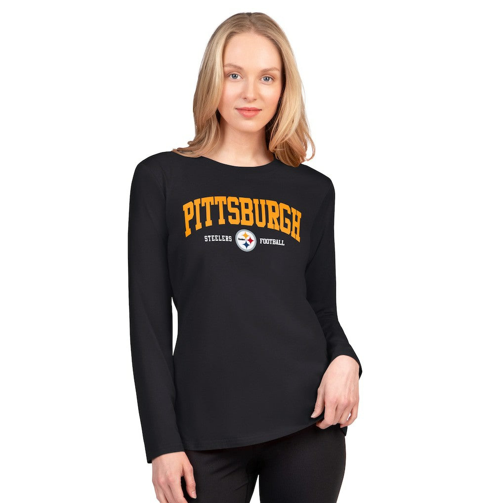 Pittsburgh Steelers G-III 4Her by Carl Banks Women's Best Play Long Sleeve T-Shirt | NFL Sale
