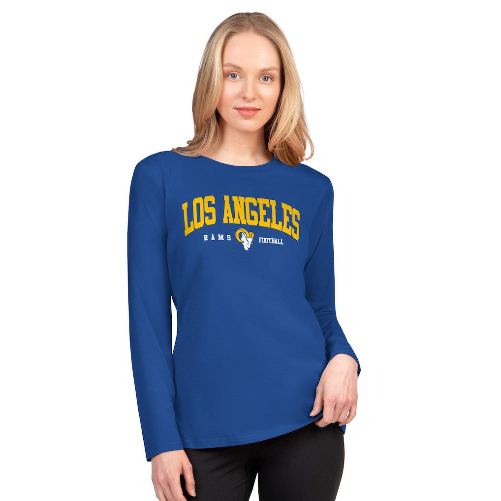 Los Angeles Rams G-III 4Her by Carl Banks Women's Best Play Long Sleeve T-Shirt | NFL Sale