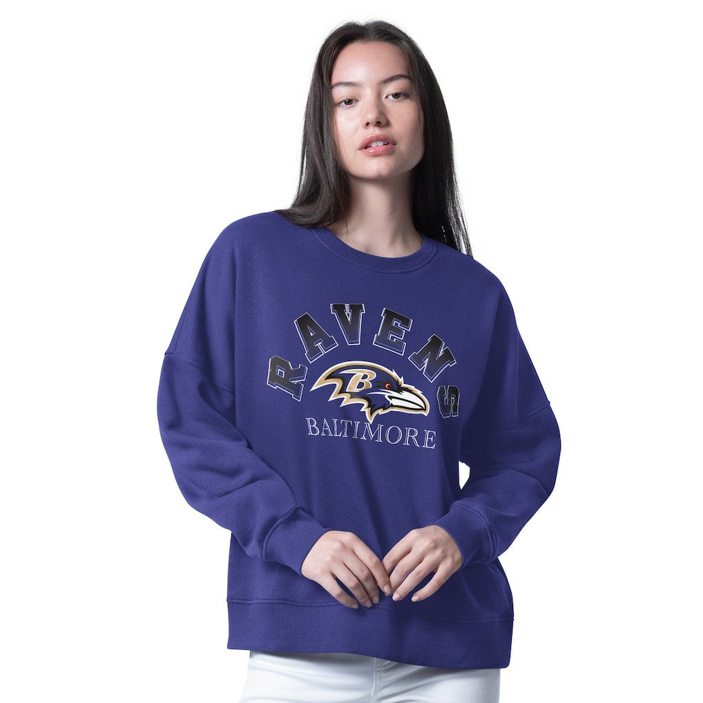 Baltimore Ravens G-III 4Her by Carl Banks Women's Oversized Feud Sweatshirt | NFL Near me