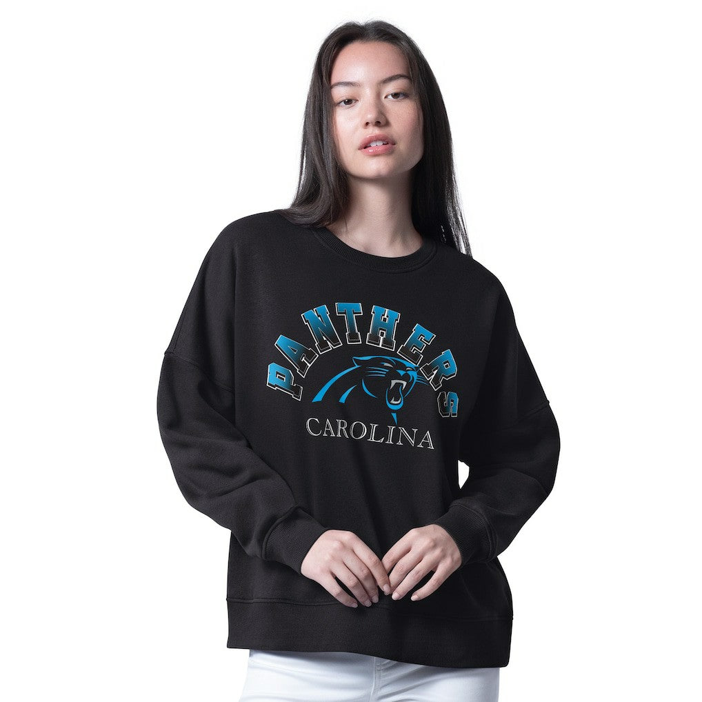 Carolina Panthers G-III 4Her by Carl Banks Women's Oversized Feud Sweatshirt | NFL Sale
