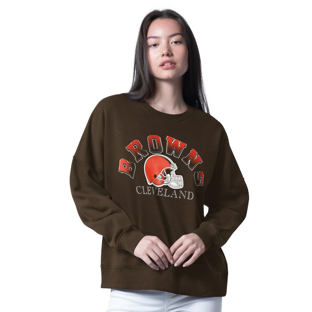 Cleveland Browns G-III 4Her by Carl Banks Women's Oversized Feud Sweatshirt | NFL On sale