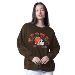 Cleveland Browns G-III 4Her by Carl Banks Women's Oversized Feud Sweatshirt | NFL On sale
