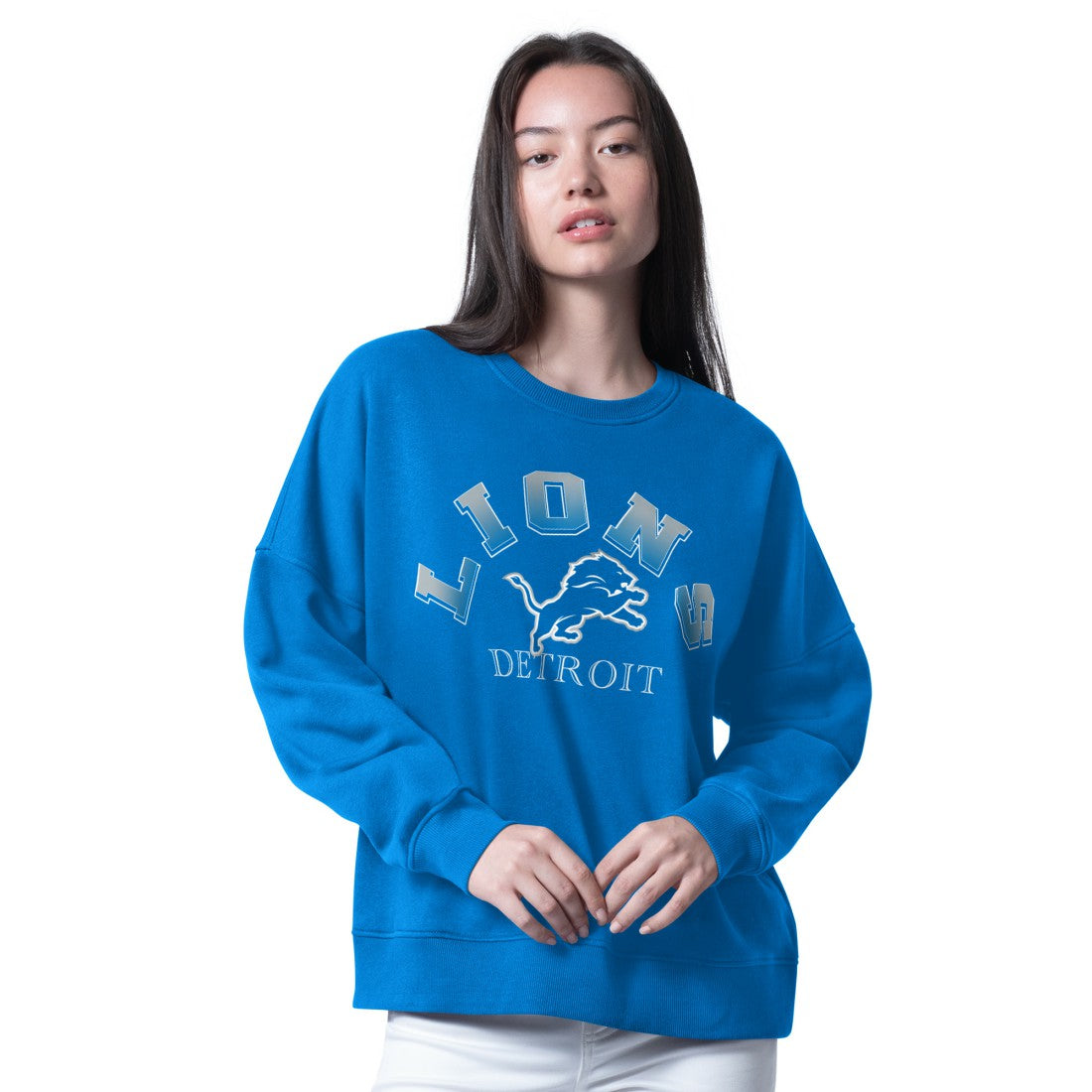Detroit Lions G-III 4Her by Carl Banks Women's Oversized Feud Sweatshirt | NFL Near me