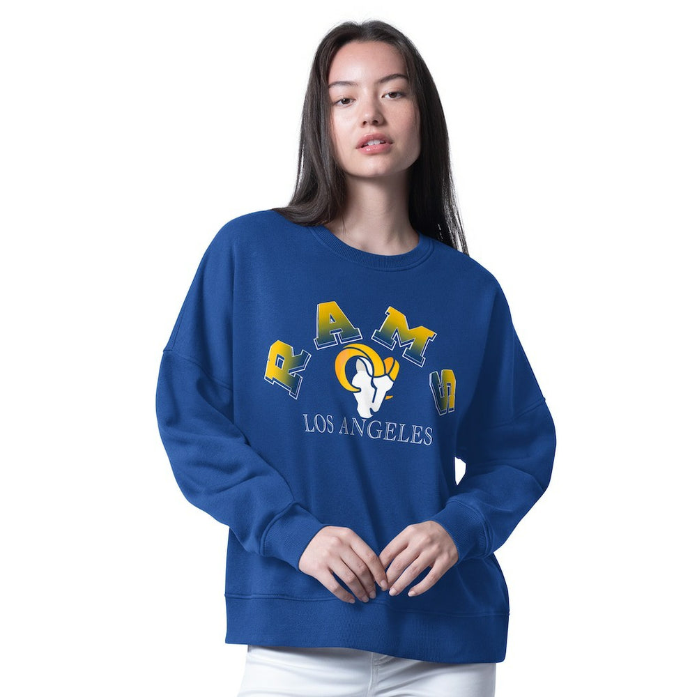 Los Angeles Rams G-III 4Her by Carl Banks Women's Oversized Feud Sweatshirt | NFL New