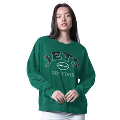New York Jets G-III 4Her by Carl Banks Women's Oversized Feud Sweatshirt | NFL Hot