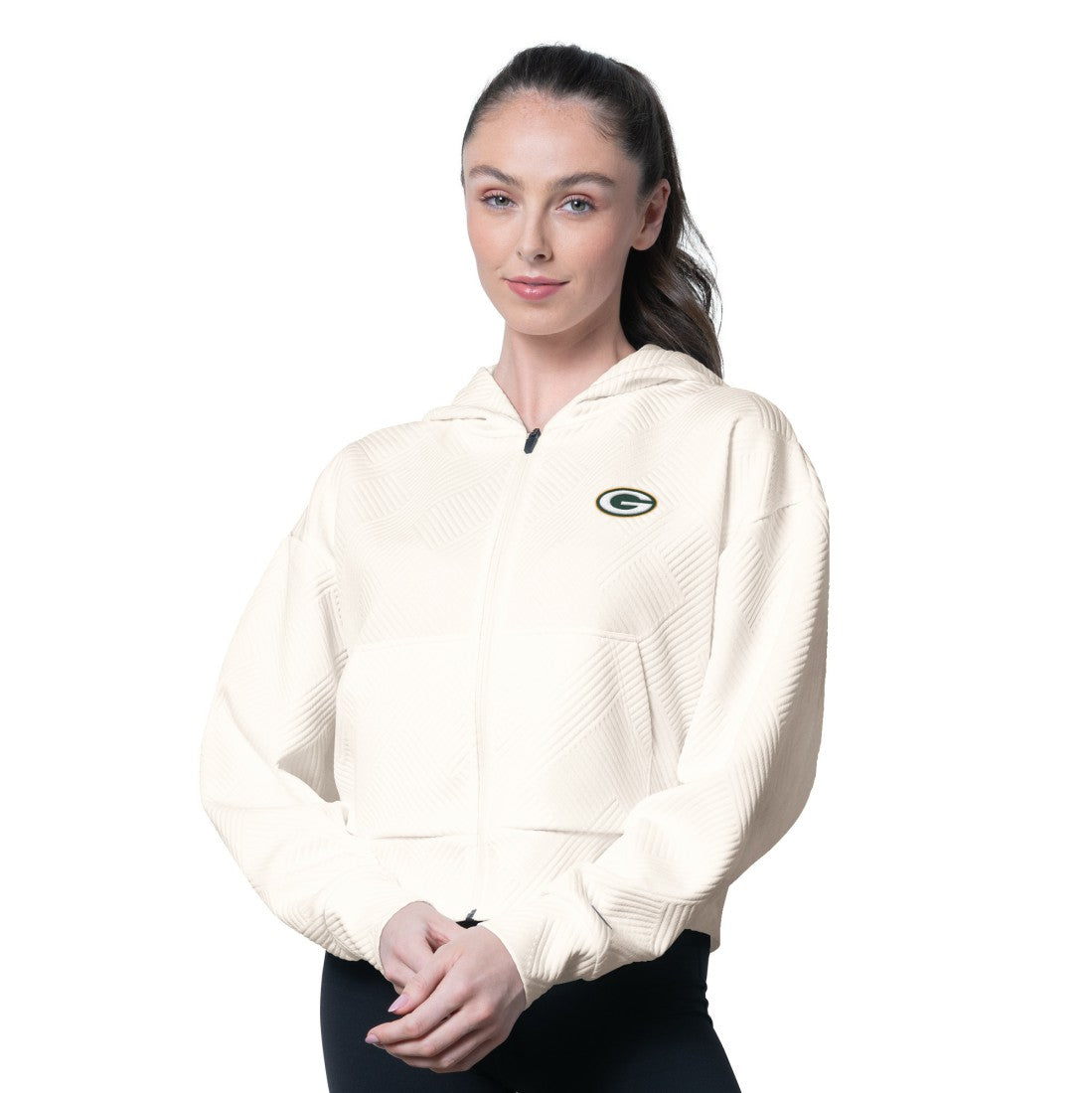 Green Bay Packers MSX by Michael Strahan Women's Eleanor Full-Zip Hoodie | NFL Outlet
