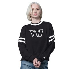 Washington Commanders Starter Women's Rally Drop Shoulder Cropped Sweatshirt | NFL Online