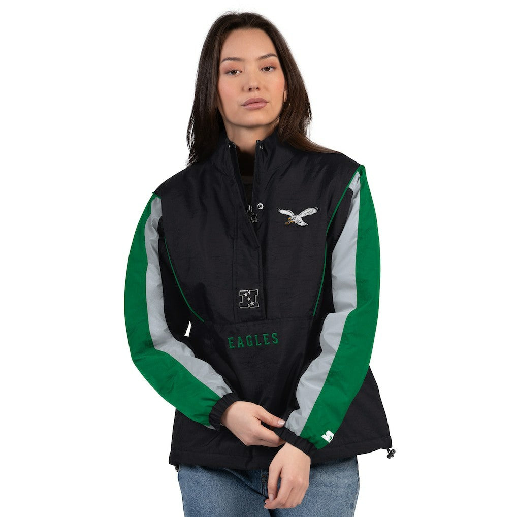 Philadelphia Eagles Starter Women's Thursday Night Gridiron Half-Zip Jacket | NFL US