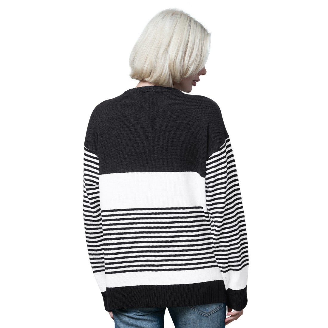 Green Bay Packers Starter Women's No Huddle Striped V-Neck Sweater | NFL On sale