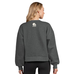Cleveland Browns Starter Women's Show Up Cropped Fleece Pullover Sweatshirt | NFL US