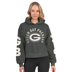 Green Bay Packers Starter Women's Star Player Cropped Fleece Pullover Hoodie | NFL Outlet