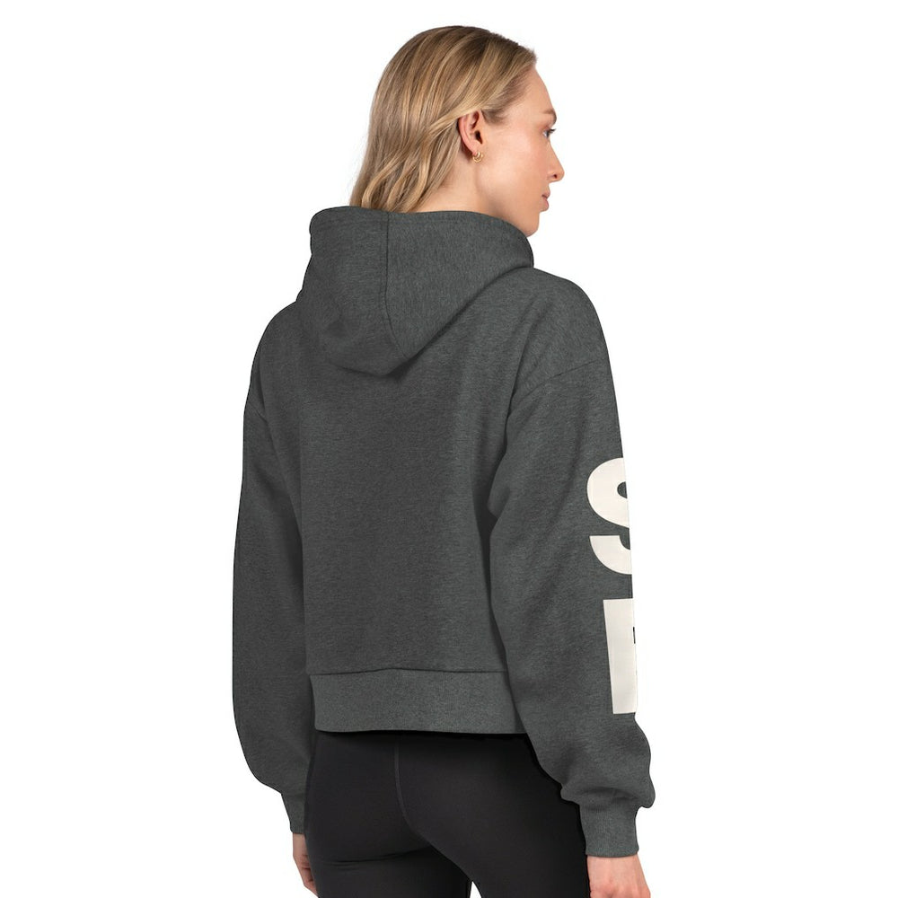 San Francisco 49ers Starter Women's Star Player Cropped Fleece Pullover Hoodie | NFL Hot
