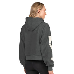 New York Jets Starter Women's Star Player Cropped Fleece Pullover Hoodie | NFL Discount