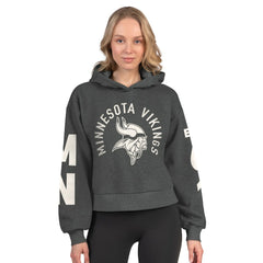 Minnesota Vikings Starter Women's Star Player Cropped Fleece Pullover Hoodie | NFL On sale