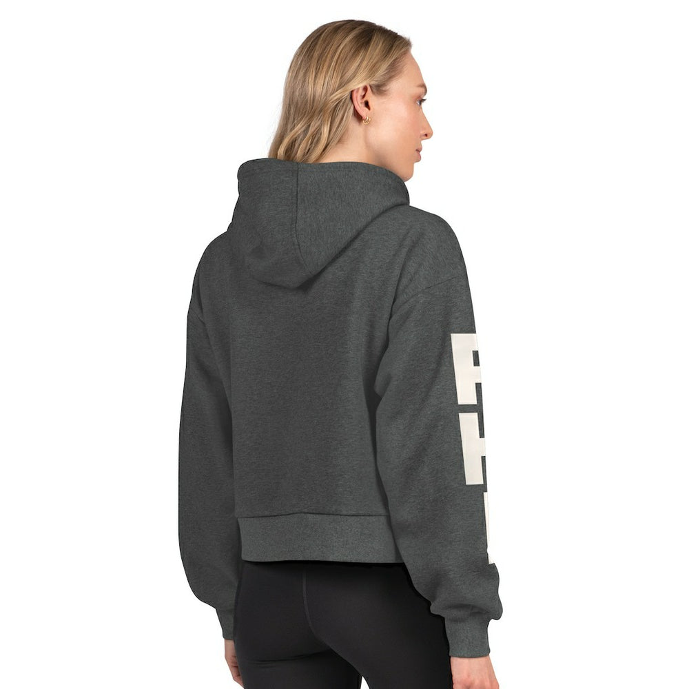 Philadelphia Eagles Starter Women's Star Player Cropped Fleece Pullover Hoodie | NFL Outlet