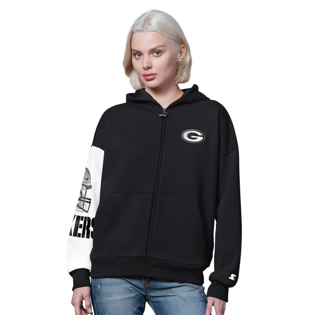 Green Bay Packers Starter Women's 4th Down Full-Zip Hoodie | NFL Outlet