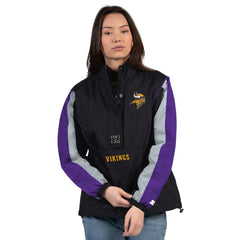 Minnesota Vikings Starter Women's Thursday Night Gridiron Half-Zip Jacket | NFL US