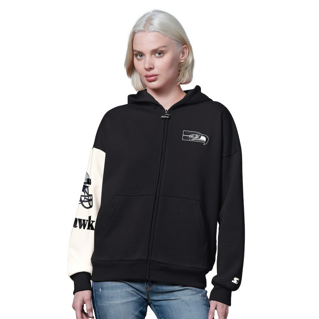 Seattle Seahawks Starter Women's 4th Down Full-Zip Hoodie | NFL Sale