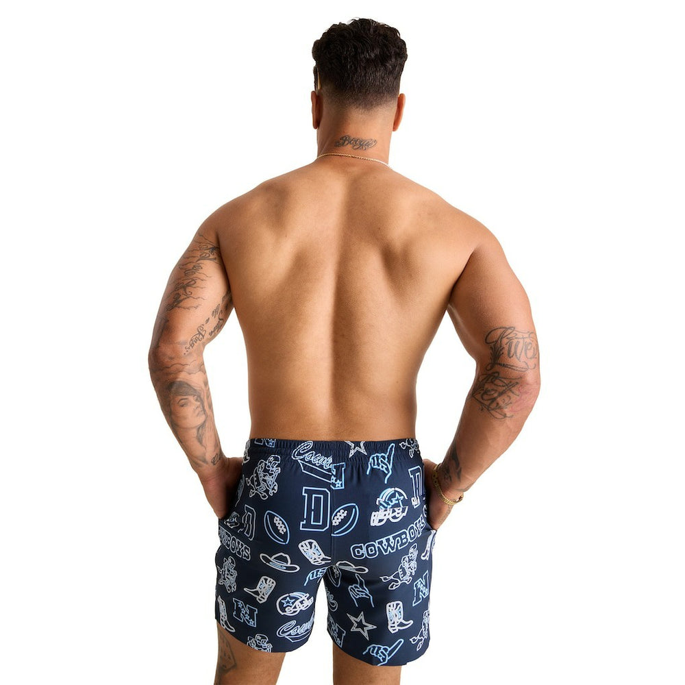 Dallas Cowboys Chubbies The Neon 5.5" Classic Lined Swim Trunks | NFL Outlet