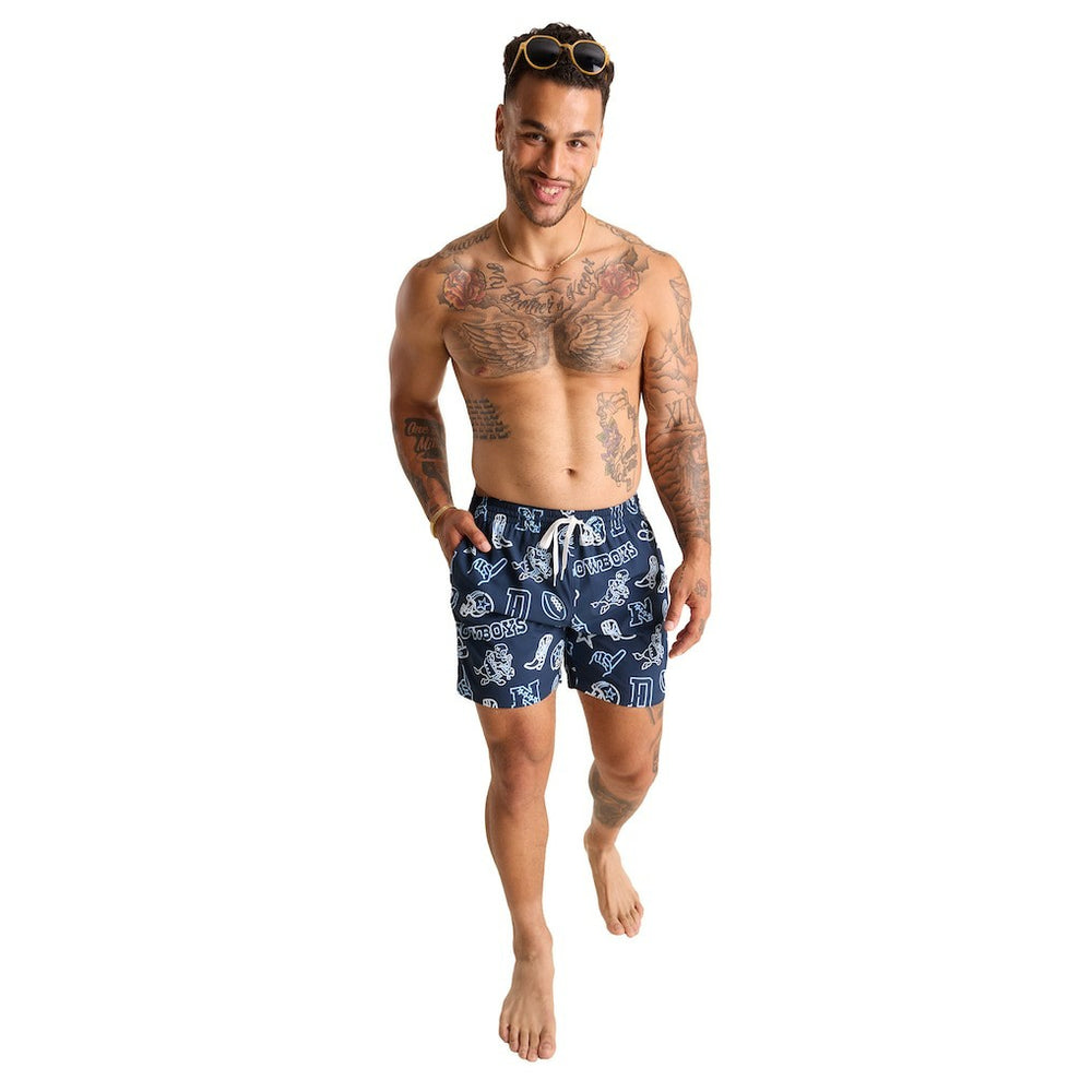 Dallas Cowboys Chubbies The Neon 5.5" Classic Lined Swim Trunks | NFL Outlet