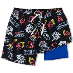 Buffalo Bills Chubbies The Neon 5.5" Classic Lined Swim Trunks | NFL Discount