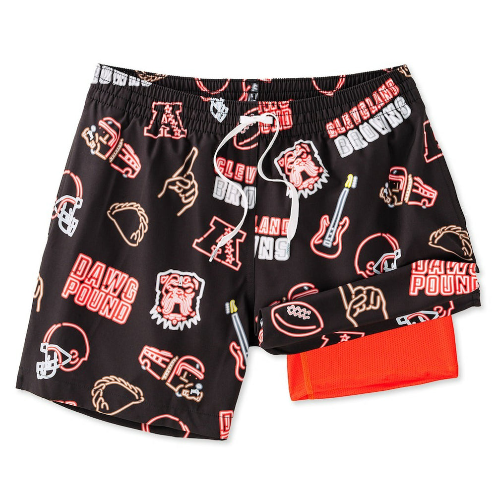 Cleveland Browns Chubbies The Neon 5.5" Classic Lined Swim Trunks | NFL Online