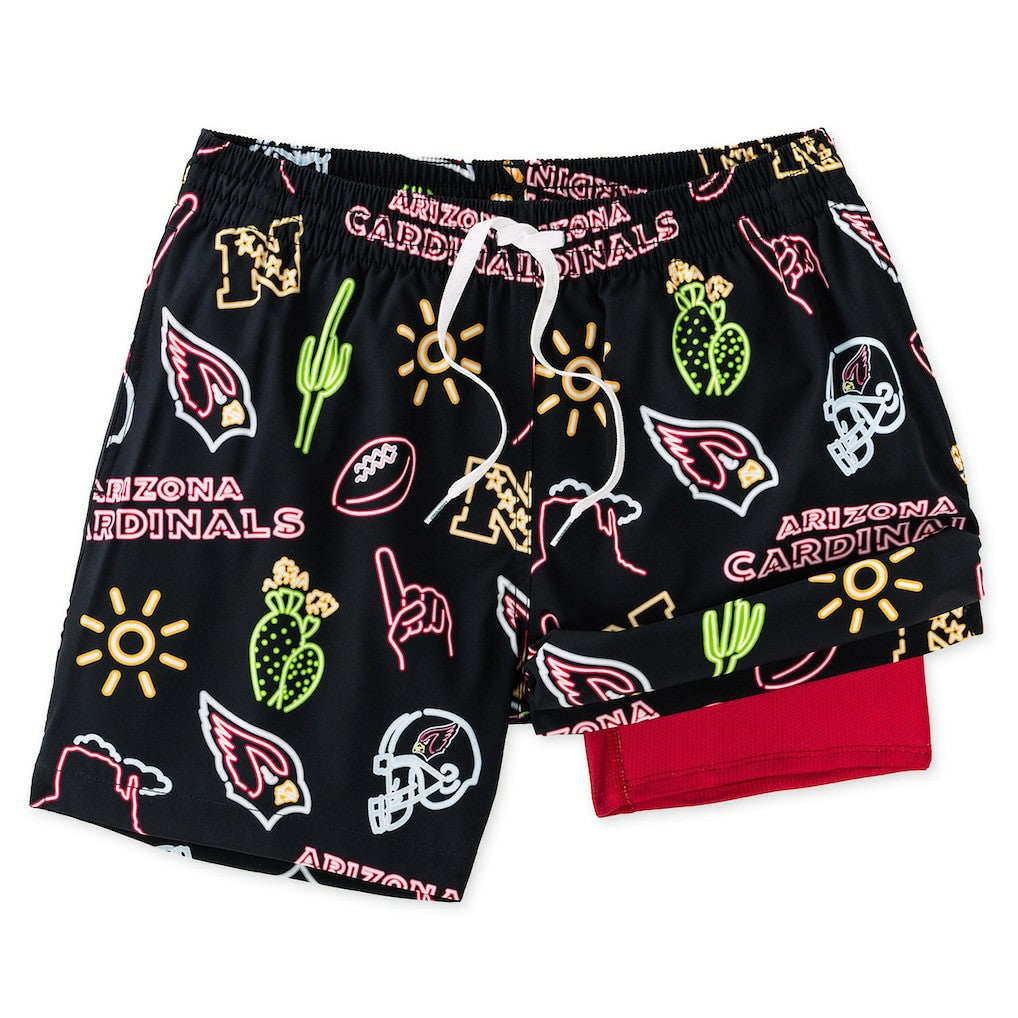Arizona Cardinals Chubbies The Neon 5.5" Classic Lined Swim Trunks | NFL Outlet