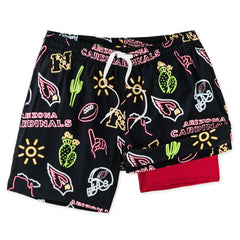 Arizona Cardinals Chubbies The Neon 5.5" Classic Lined Swim Trunks | NFL Outlet