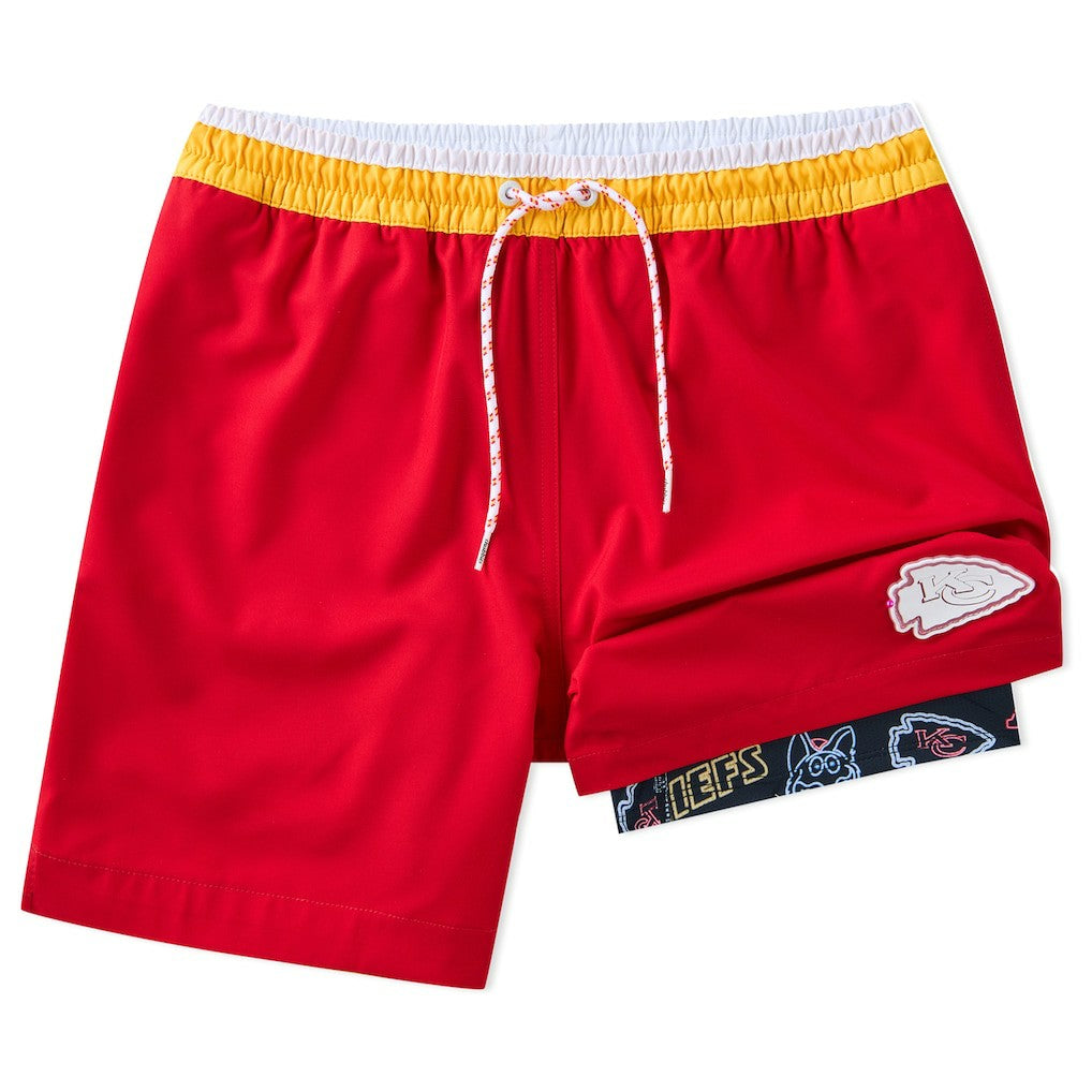Kansas City Chiefs Chubbies 5.5" Classic Lined Swim Trunks | NFL New