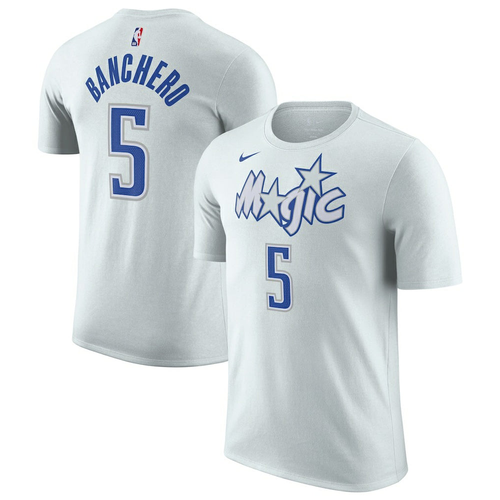 Silver Paolo Banchero Orlando Magic Unisex 2025/26 City Edition Name & Number T-Shirt | NBA