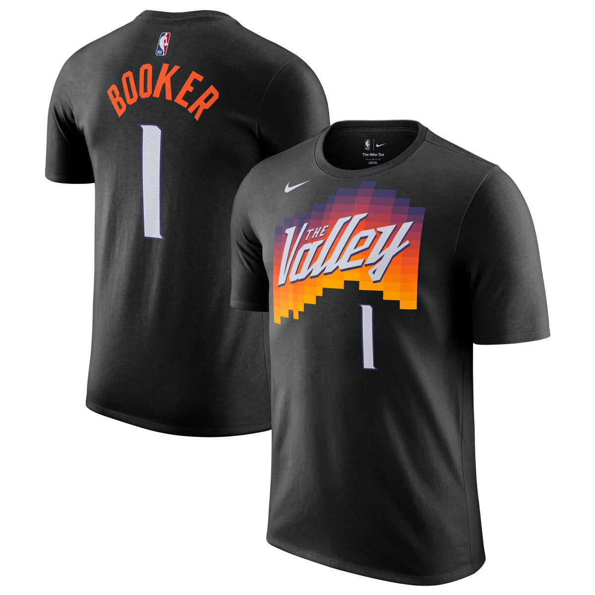 Black Devin Booker Phoenix Suns Unisex 2025/26 City Edition Name & Number T-Shirt | NBA