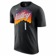 Black Devin Booker Phoenix Suns Unisex 2025/26 City Edition Name & Number T-Shirt | NBA