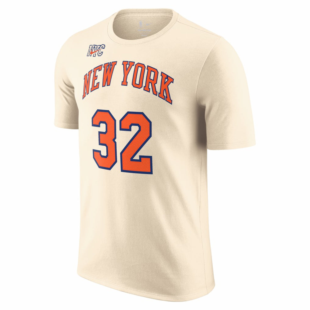 Cream Karl-Anthony Towns New York Knicks Unisex 2025/26 City Edition Name & Number T-Shirt | NBA