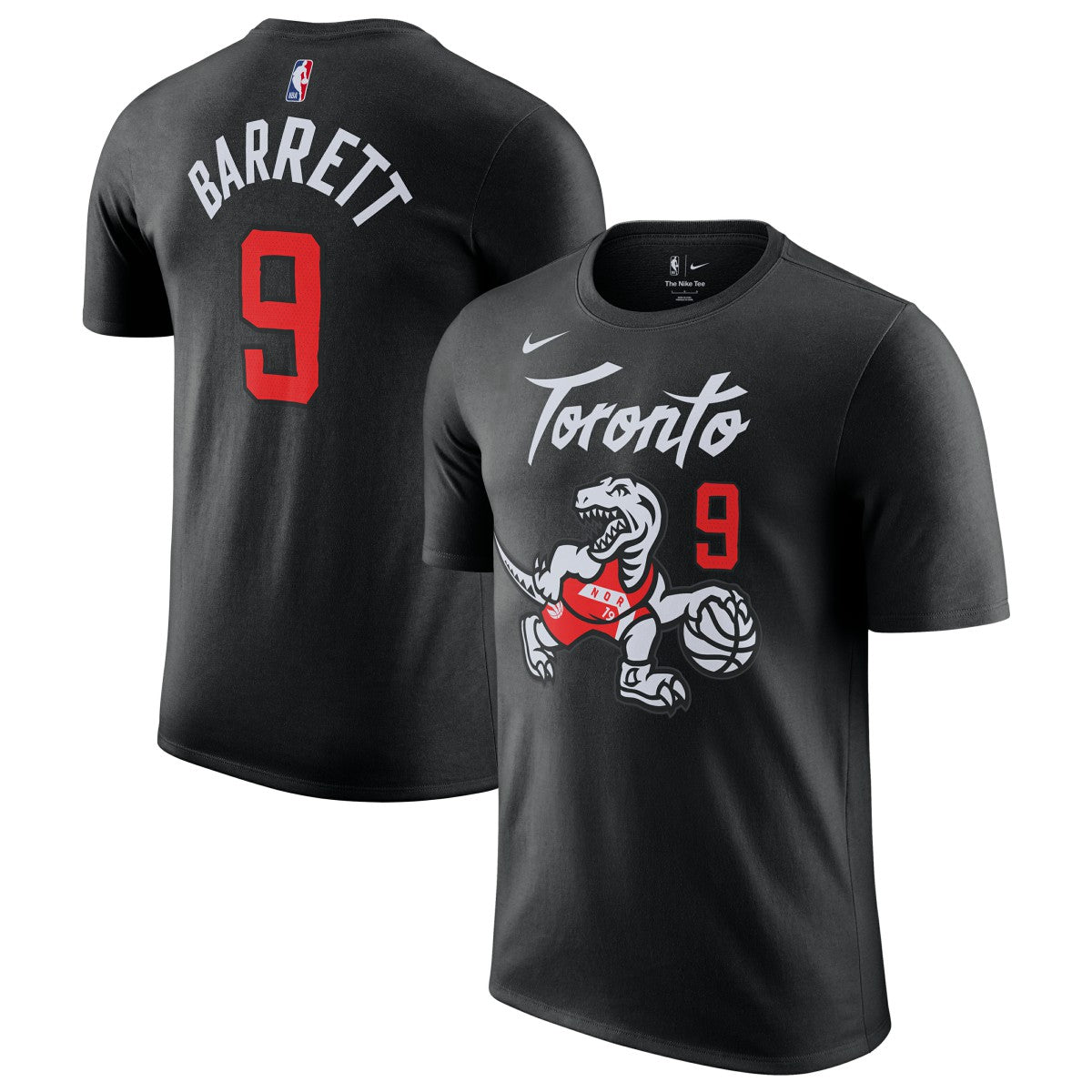Black RJ Barrett Toronto Raptors Unisex 2025/26 City Edition Name & Number T-Shirt | NBA