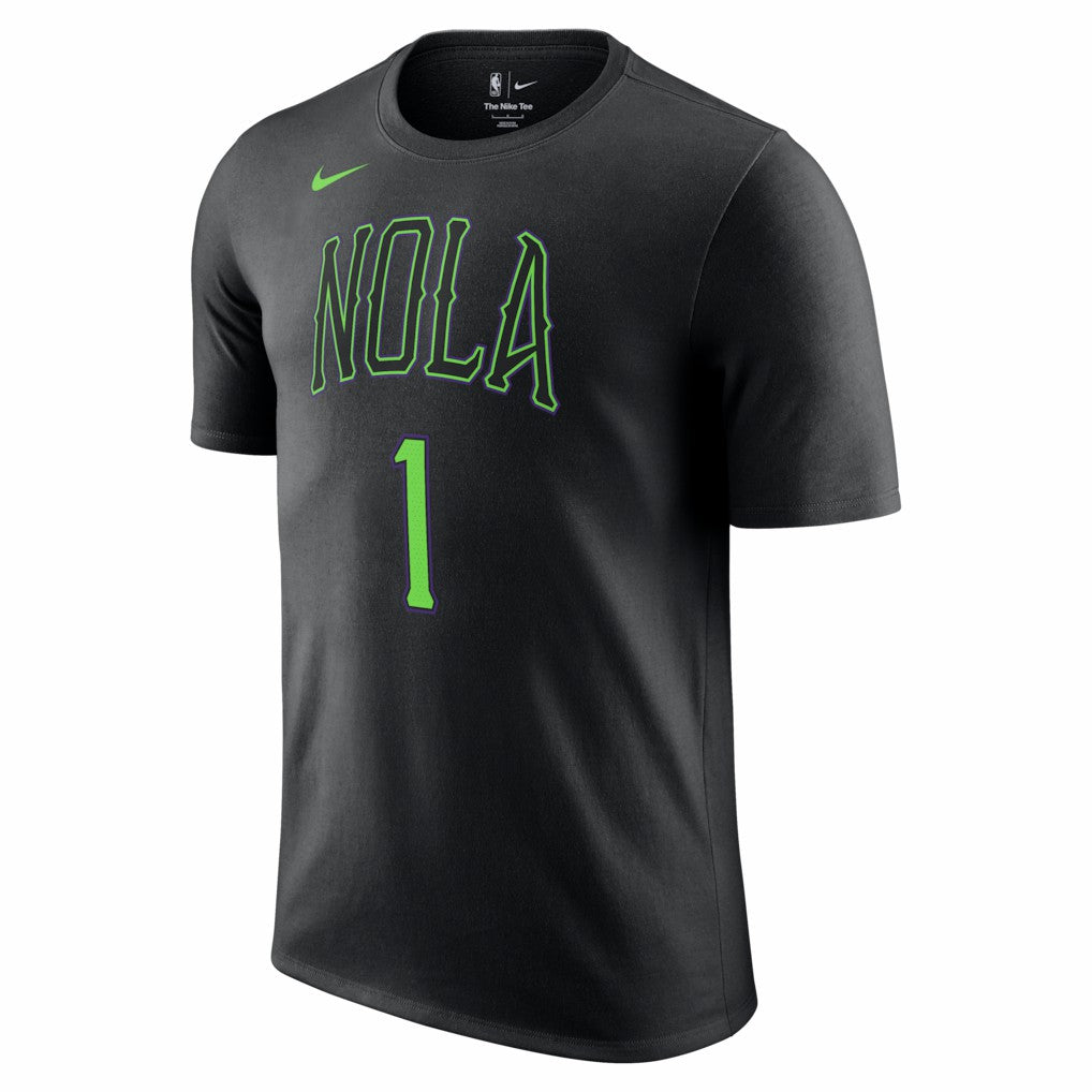 Black Zion Williamson New Orleans Pelicans Unisex 2025/26 City Edition Name & Number T-Shirt | NBA
