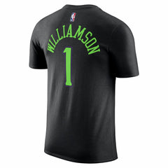 Black Zion Williamson New Orleans Pelicans Unisex 2025/26 City Edition Name & Number T-Shirt | NBA