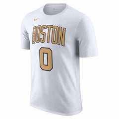 White Jayson Tatum Boston Celtics Unisex 2025/26 City Edition Name & Number T-Shirt | NBA