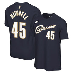 Navy Donovan Mitchell Cleveland Cavaliers Unisex Name & Number T-Shirt sale | NBA