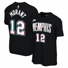 Black Ja Morant Memphis Grizzlies Unisex Name & Number T-Shirt | NBA